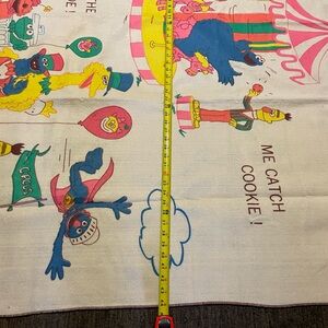 vintage Colourful Sesame Street Character Tapestry